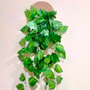 Jute Thread Wall Hanging Adorned with Green Vines