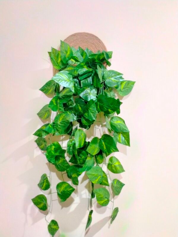 Jute Thread Wall Hanging Adorned with Green Vines