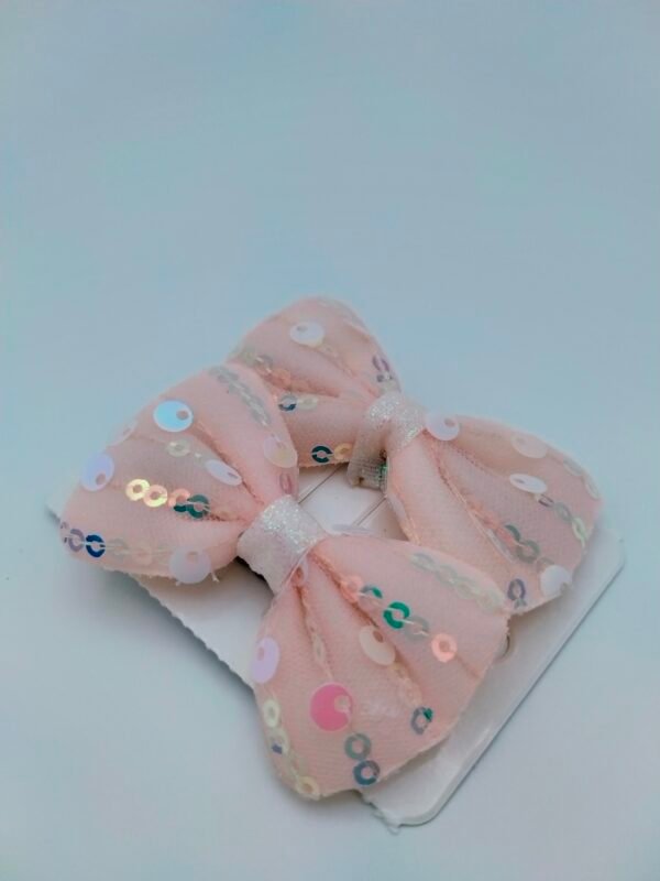 Light Pink Baby's Hairs Bow - Image 2