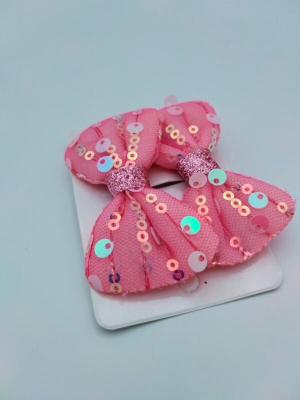 Dark Pink Baby's hair Bow - Image 2