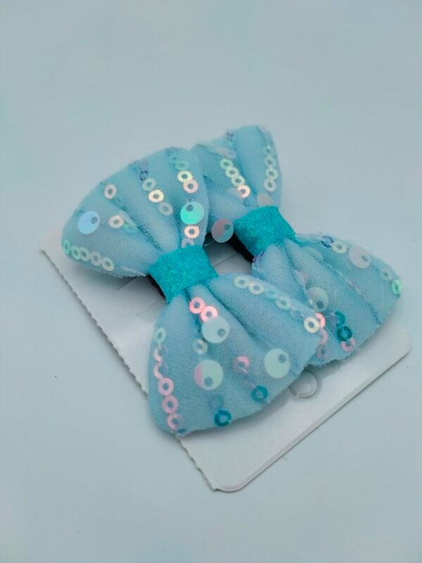 Blue Baby's Hair Bow - Image 2